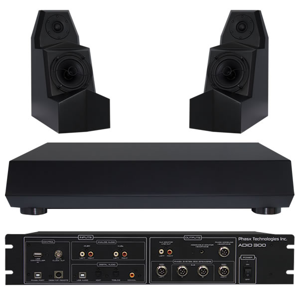 Phasx PX300 total audio monitoring system - matte black finish